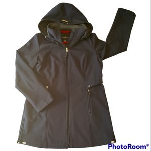 LONDON FOG Softshell Coat Winter Jacket - Navy